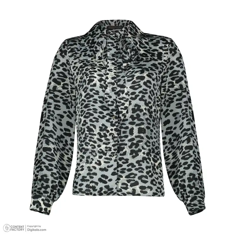 ست شومیز و دستمال گردن زنانه برنس مدل آیرین رنگ آبی