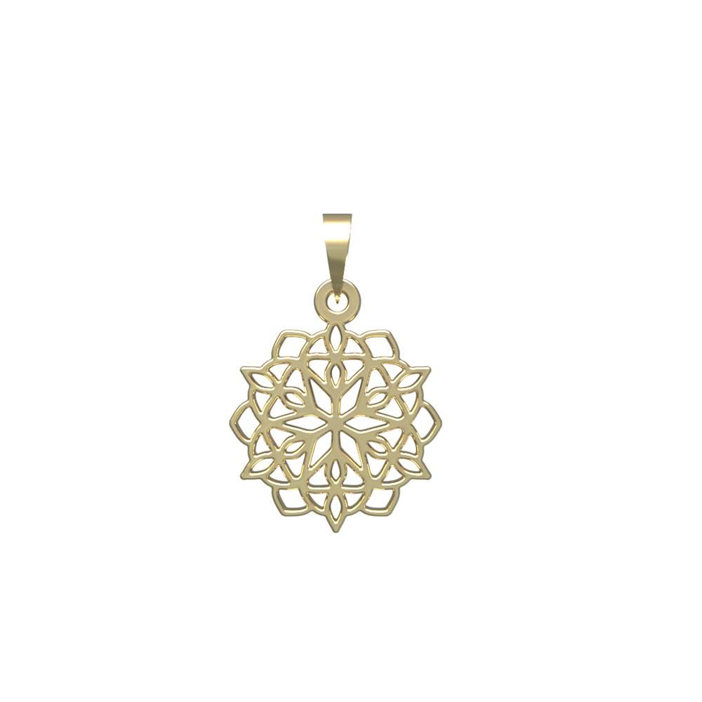آویز گردنبند طلا 18 عیار زنانه مدوپد مدل اسلیمی کد PA1-13076 -  - 2