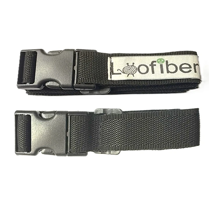 بند نگهدارنده کیف و کوله پشتی لوفایبر مدل 190-2.5cm مجموعه 2 عددی