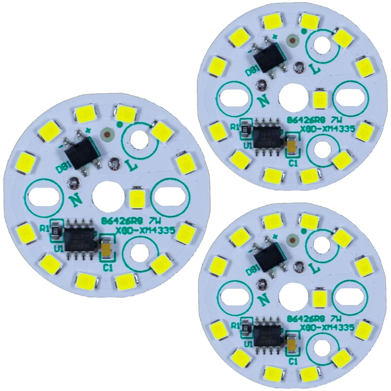 چیپ پرژکتور 7 وات مدل XGD کد 220V بسته 3 عددی