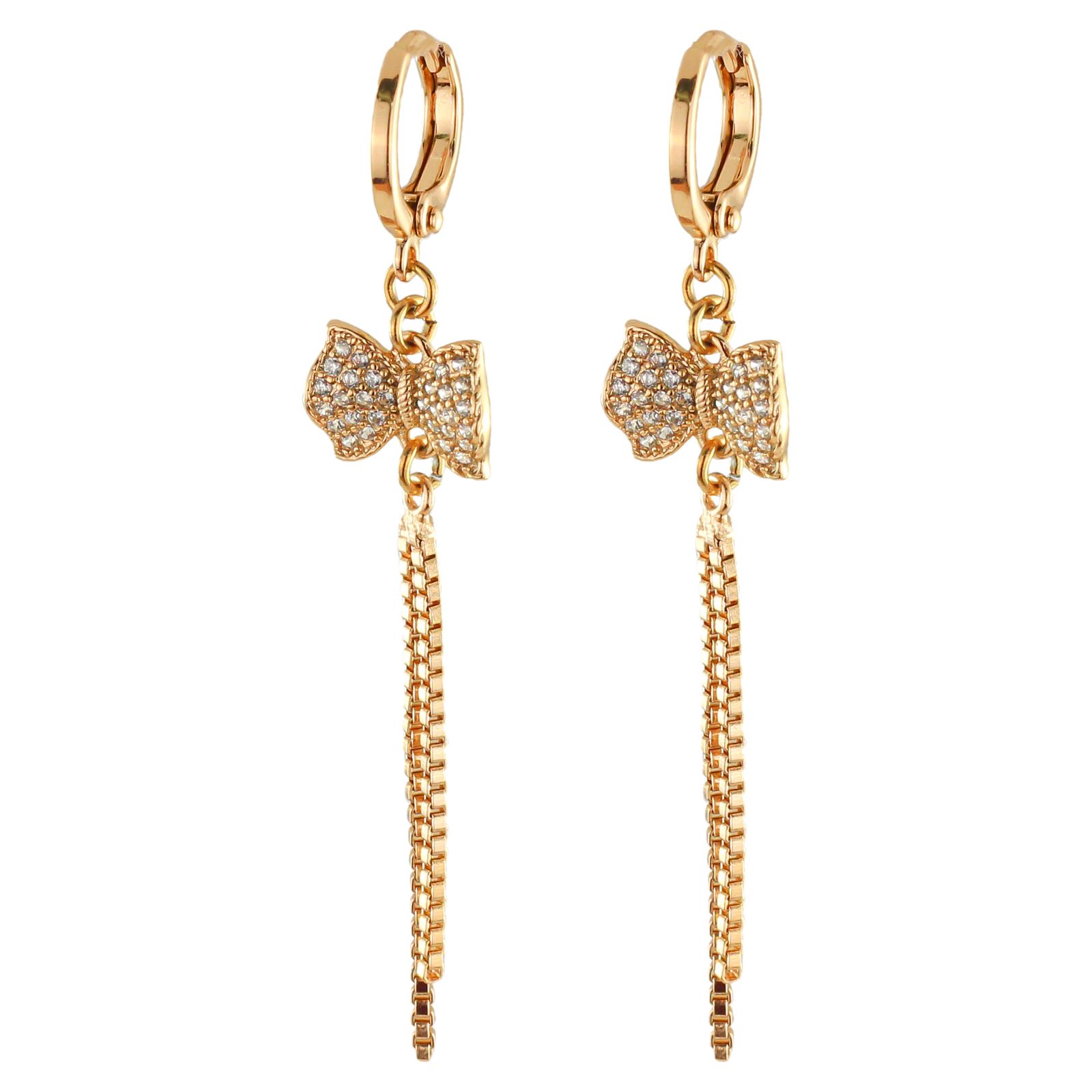 گوشواره زنانه ژوپینگ مدل پروانه کد cs326 -  - 1