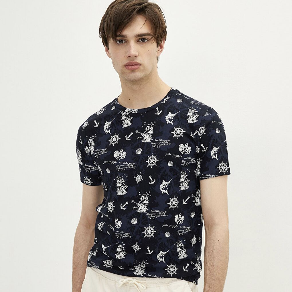 تی شرت آستین کوتاه مردانه ال سی وایکیکی مدل آنتی باکتریال VECTUS -  - 1