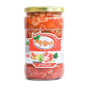ترشی مخلوط با گوجه فرنگی خوش طعم بهار - 680 گرمی