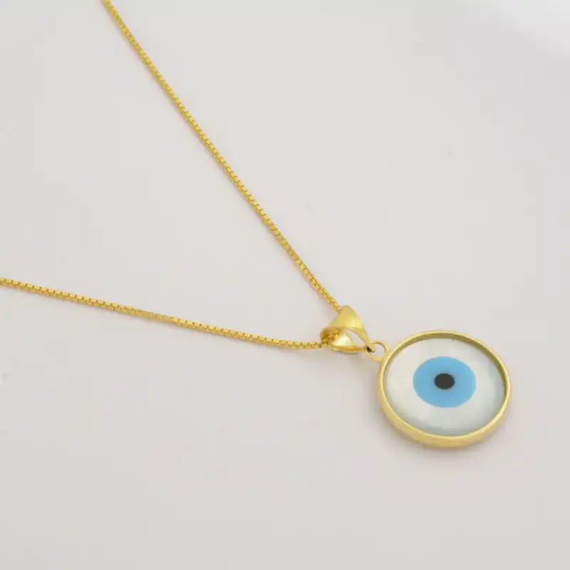 گردنبند طلا 18 عیار زنانه الن نار مدل چشم 67208