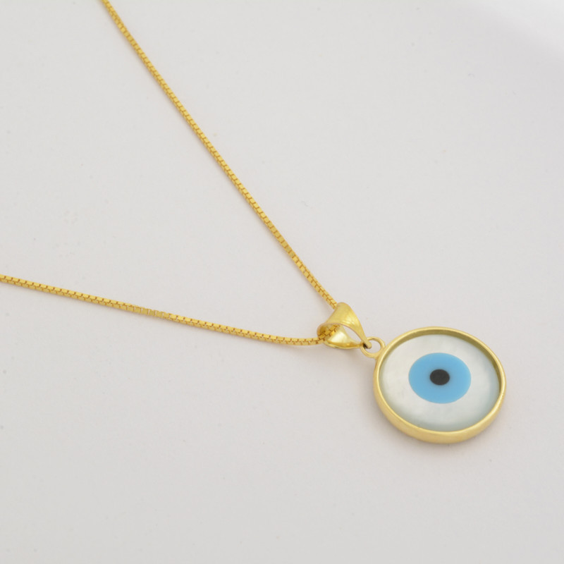 گردنبند طلا 18 عیار زنانه الن نار مدل چشم 67208