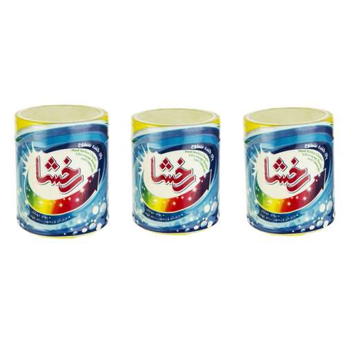 پودر پاک کننده سطوح رخشا مدل BL وزن 500 گرم بسته 3 عددی