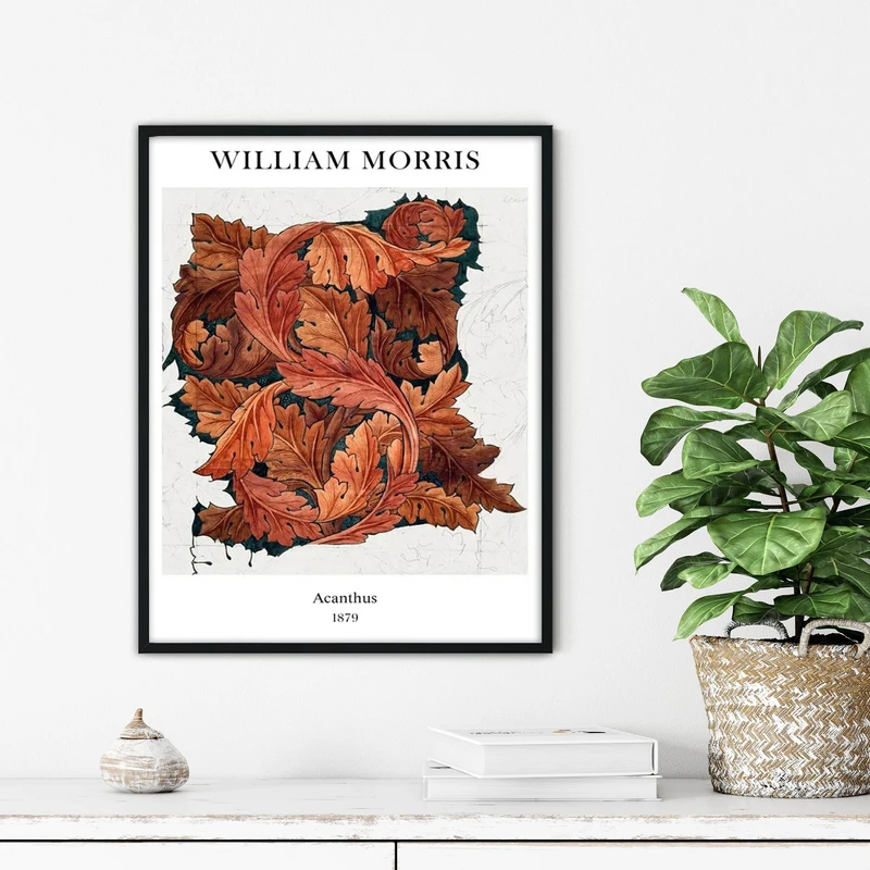 تابلو آتریسا طرح نقاشی کلاسیک مدرن مدل ATFHB25 فریم مشکی 