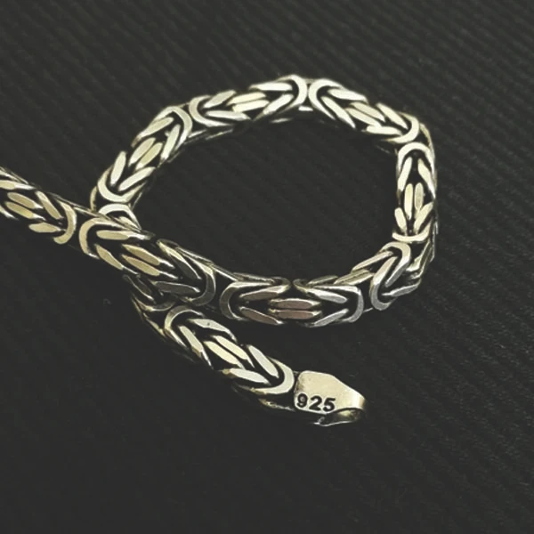 عکس شماره 8 : دستبند نقره مردانه مدل tbskraldas22