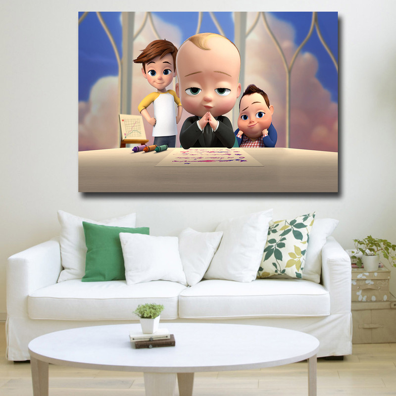  تابلو کودک و نوزاد مدل بچه رئیس کد 14