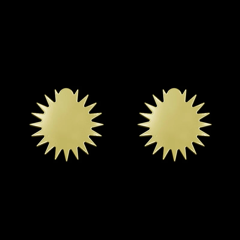 گوشواره طلا 18 عیار زنانه مدوپد مدل ستاره کد GA1-15605