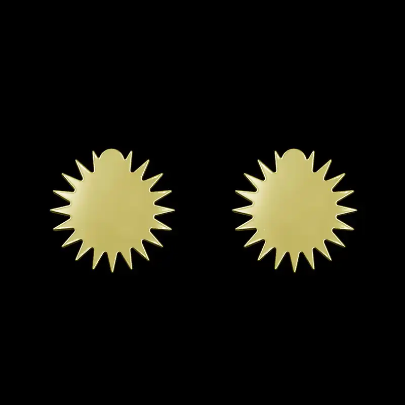 گوشواره طلا 18 عیار زنانه مدوپد مدل ستاره کد GA1-15605