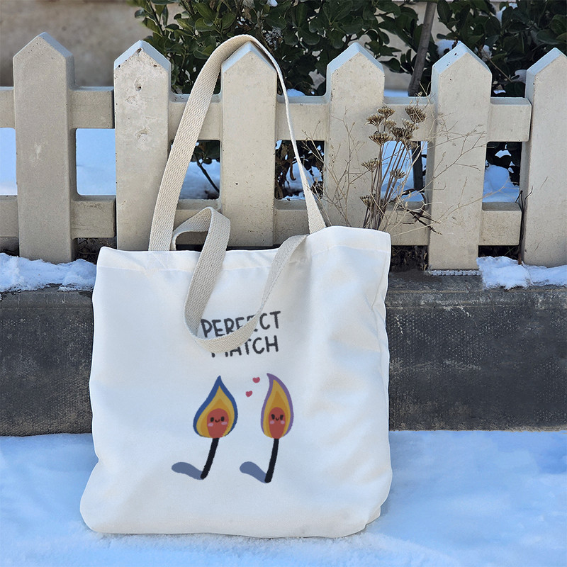 ساک خرید خندالو طرح چوب کبریت کد 10328