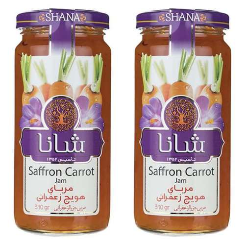مربا هویچ زعفرانی شانا - 315 گرم بسته 2 عددی