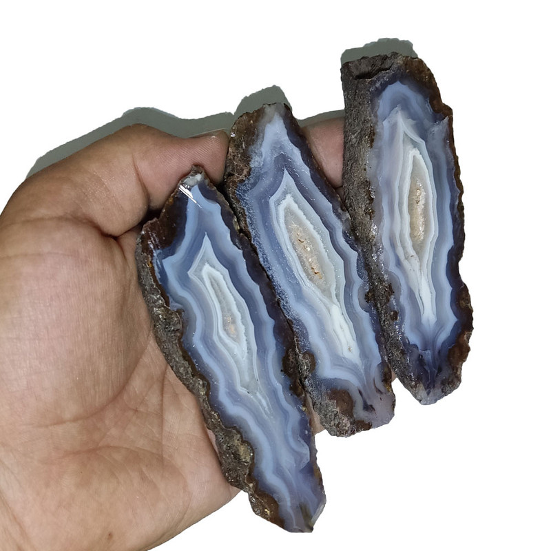 سنگ راف عقیق  مدل 222 مجموعه 3 عددی