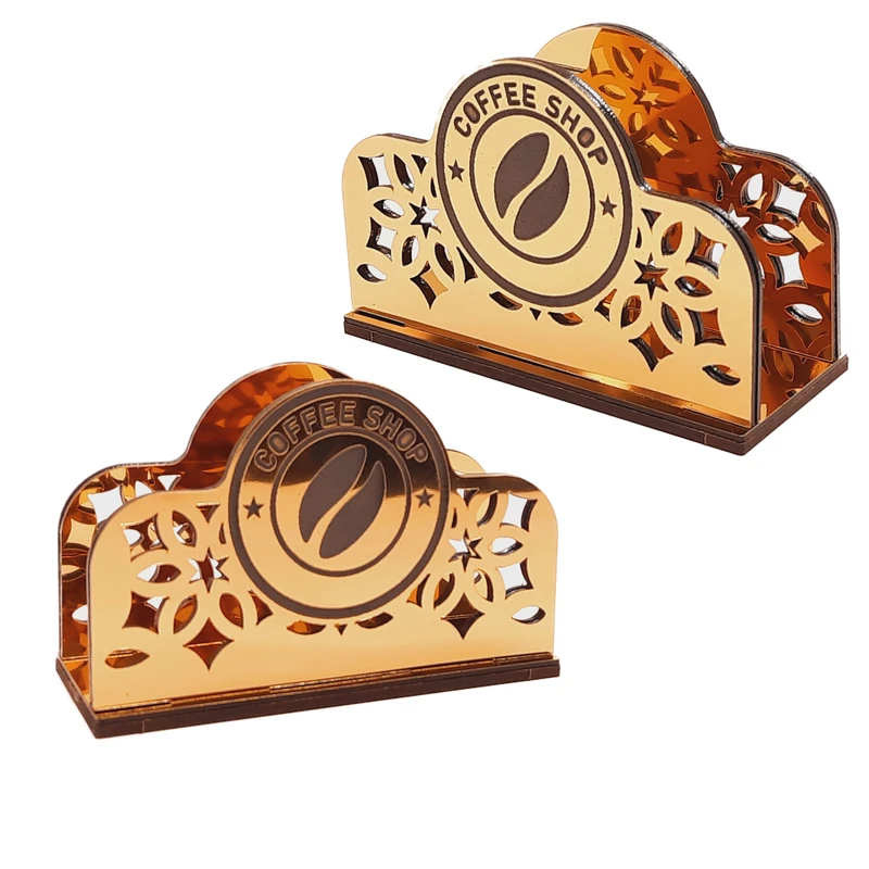 جای دستمال کاغذی تیکما مدل کافی کد KIT D1A مجموعه 2 عددی