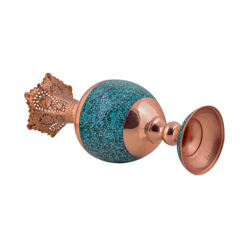 عکس شماره 3 : گلدان فیروزه کوبی آقاجانی مدل f069