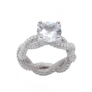 انگشتر نقره زنانه مدل GTA-290