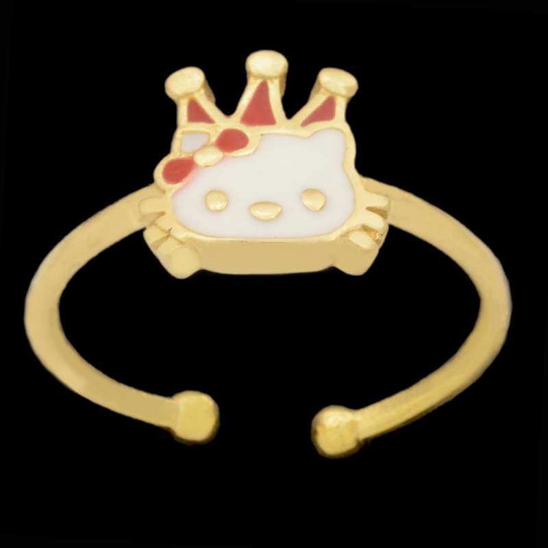 انگشتر طلا 18 عیار دخترانه طلای مستجابی کد 101