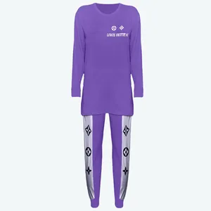 ست تی شرت آستین بلند و شلوار زنانه مدل آنا کد 02