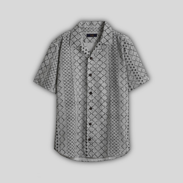 پیراهن آستین کوتاه یقه برگردان مردانه فریولی مدل 111200102