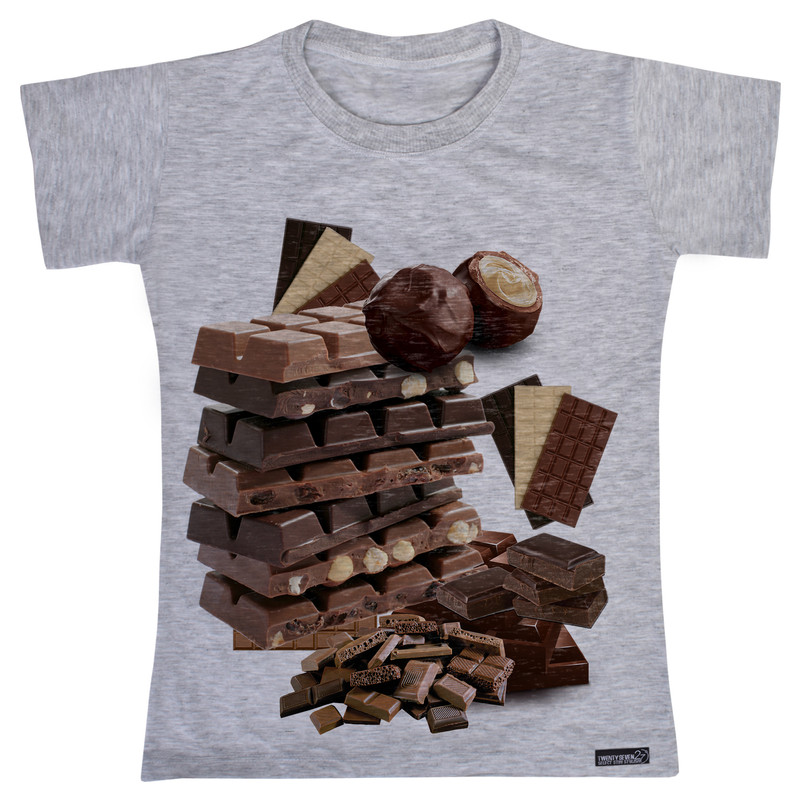 تی شرت آستین کوتاه دخترانه 27 مدل Chocolates کد MH811