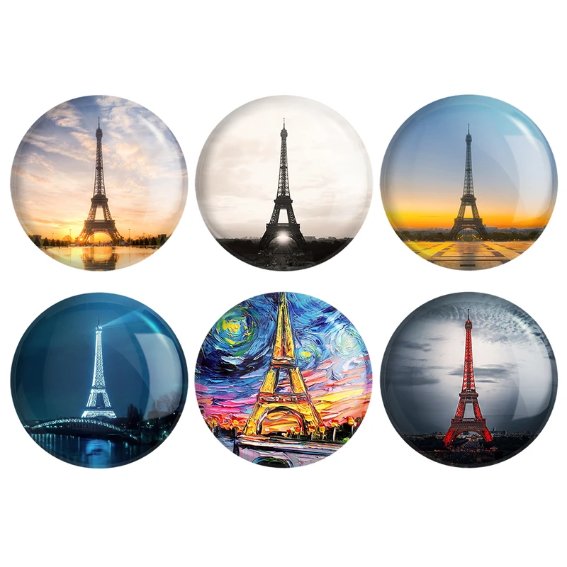 مگنت خندالو طرح برج ایفل کد 1231B مجموعه 6 عددی