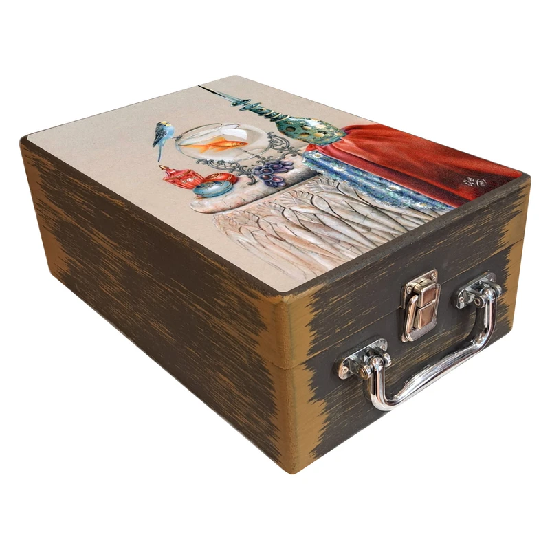 جعبه هدیه دست‌ساز مدل نوروز ایرانی کد WS0031