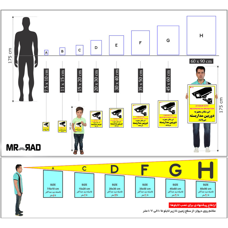 برچسب ایمنی مستر راد طرح این مکان مجهز به دوربین مدار بسته می باشد مدل HSE-OSHA-001 برچسب ایمنی مستر راد طرح این مکان مجهز به دوربین مدار بسته می باشد مدل HSE-OSHA-001