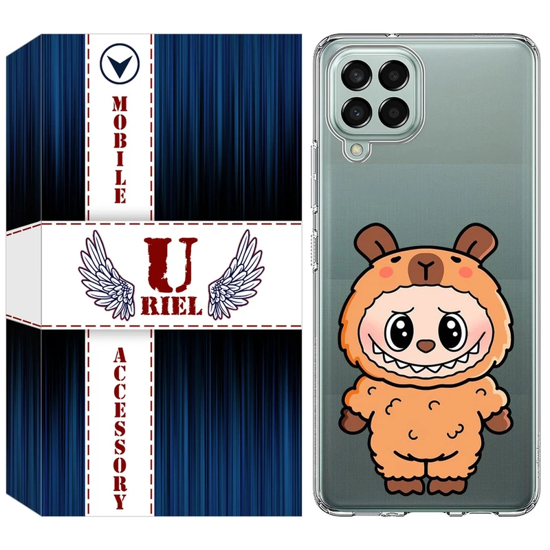 کاور یوریل مدل Clear کد 110 طرح لبوبو Labubu مناسب برای گوشی موبایل سامسونگ Galaxy A12 / A12 Nacho / M12