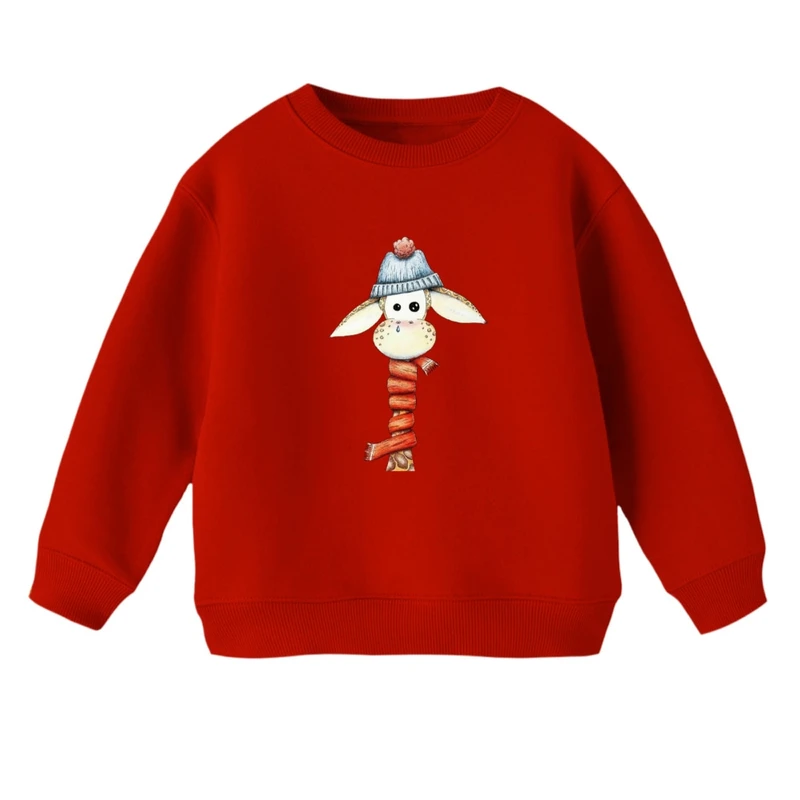 سویشرت بچگانه مدل زرافه و شال گردن