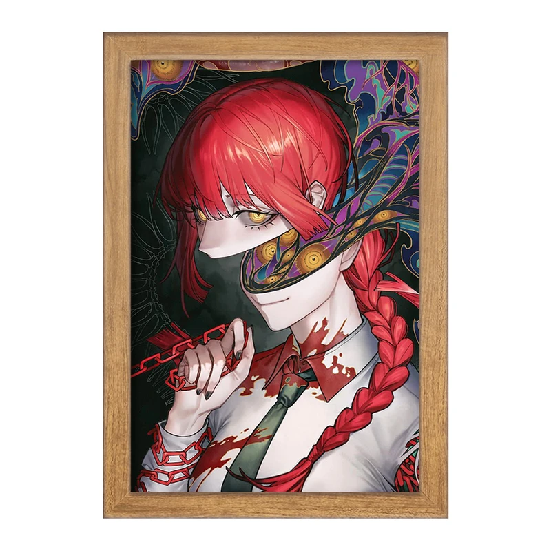 تابلو خندالو مدل ماکیما انیمه مرد اره ای Chainsaw Man  کد 17865