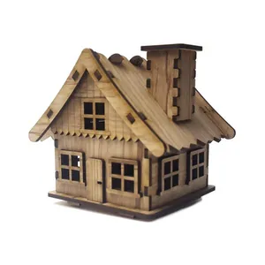 ماکت دکوری طرح کلبه دودکش دار