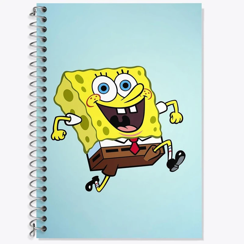 دفتر لغت 50 برگ خندالو مدل باب اسفنجی کد 24722