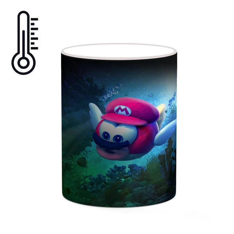 ماگ حرارتی کاکتی مدل بازی سوپر ماریو Super Mario Odyssey کد mgh30605