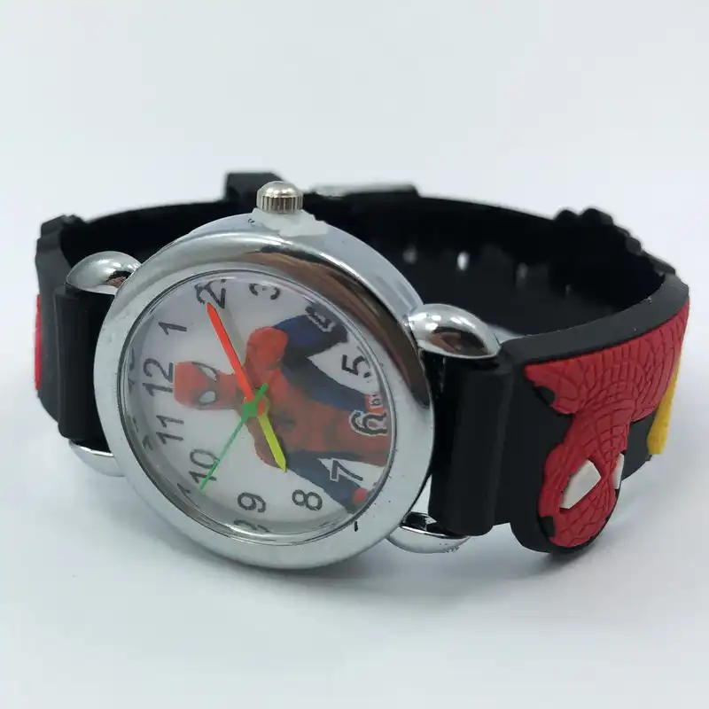 ساعت  مچی عقربه ای پسرانه مدل مرد عنکبوتی
