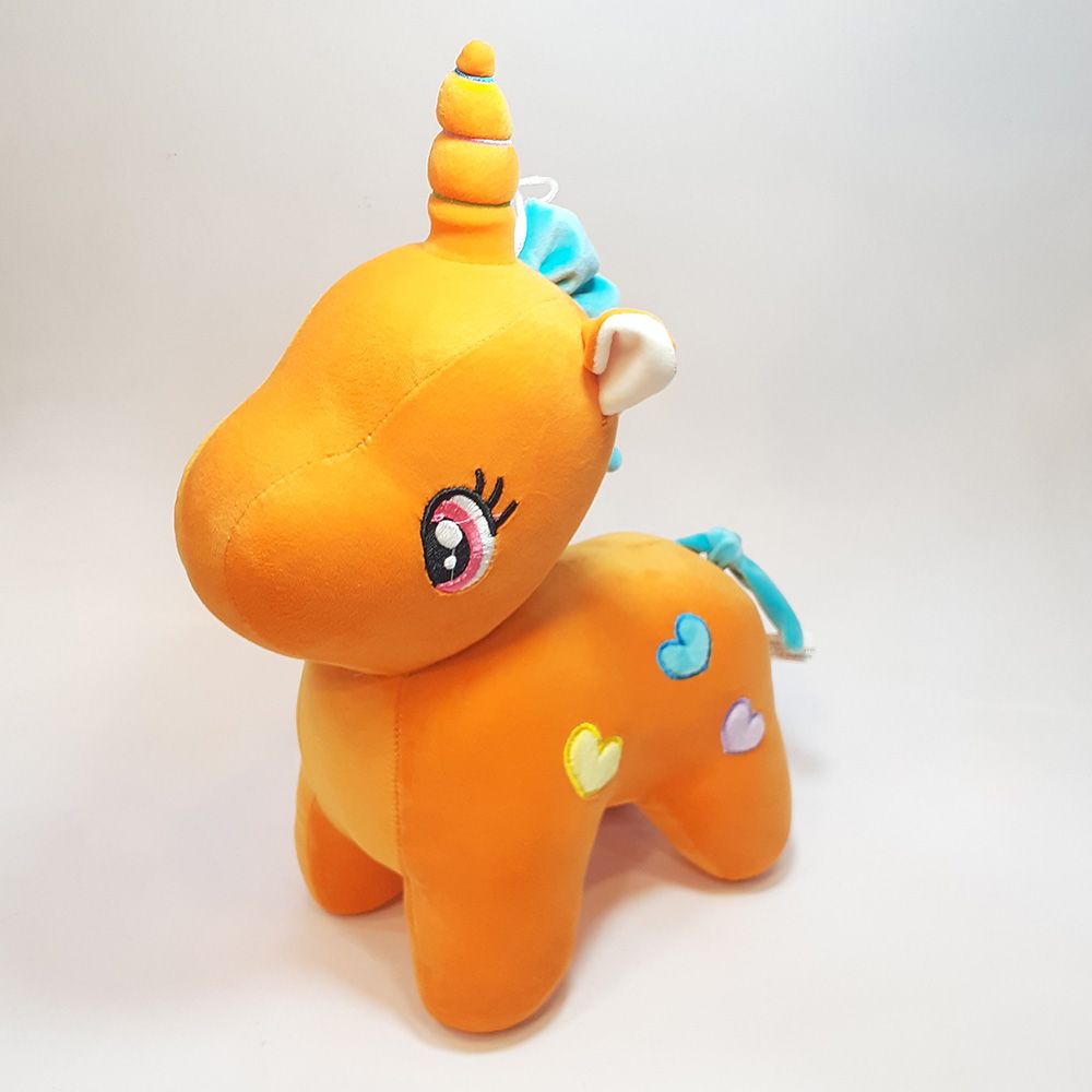 عروسک طرح اسب تک شاخ یونیکورن ارتفاع 40 سانتی متر - - 3