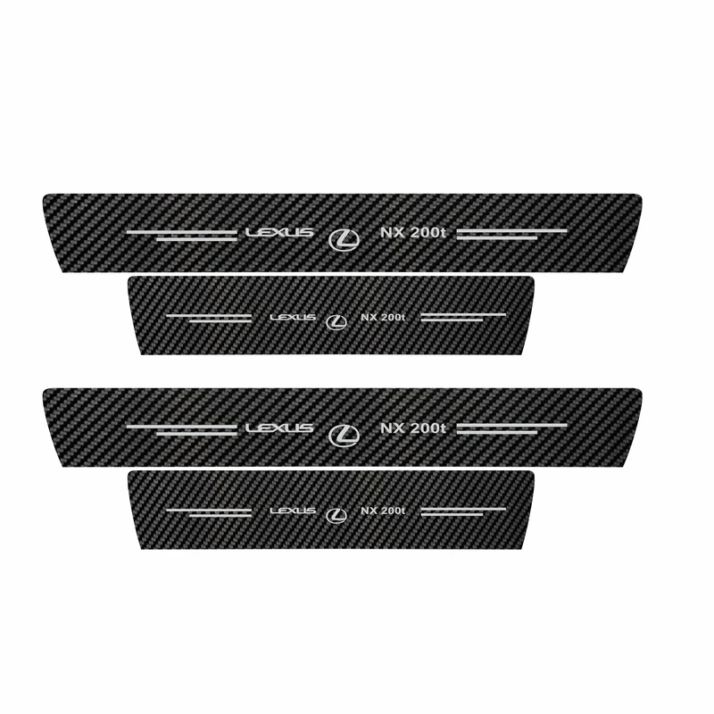 برچسب پارکابی خودرو سولگی مدل کربن کد J46 مناسب برای لکسوس NX200T بسته 4 عددی