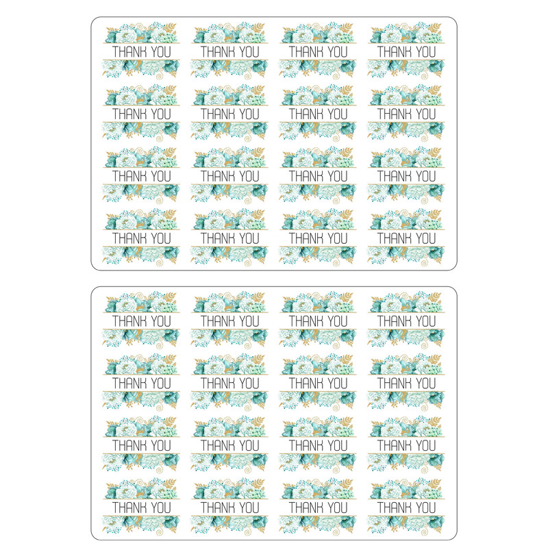 برچسب مدل THANK YOU بسته 2 عددی