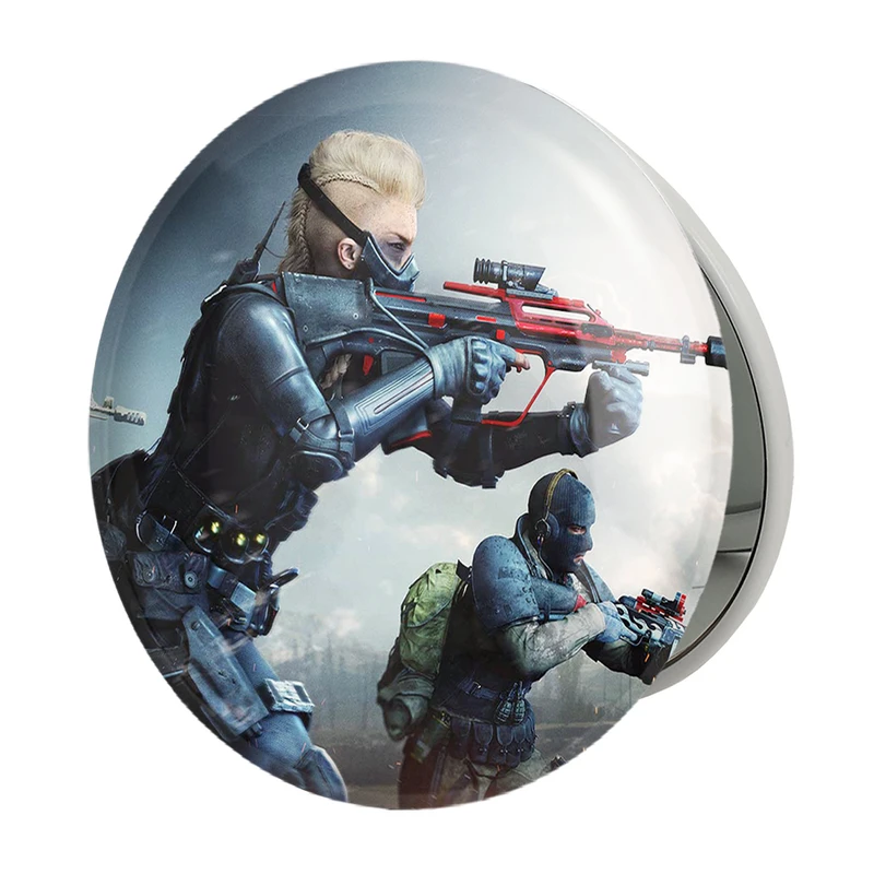 آینه جیبی خندالو طرح بازی کال آف دیوتی مدرن وارفر وارزون گوست مدل تاشو کد 26126 