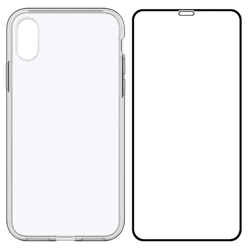 کاور مدل BLKN مناسب برای گوشی موبایل اپل iPhone XS به همراه محافظ صفحه نمایش