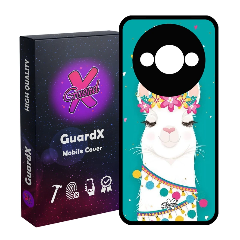 کاور گارد ایکس طرح Llama مدل قاب Glass10017 مناسب برای گوشی موبایل شیائومی Redmi A3 4G/ A3X 4G/ Poco C61