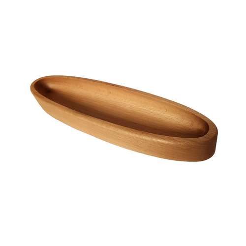 ظرف سرو چوبی گردوچ مدل  قایقی کد LT - 5000