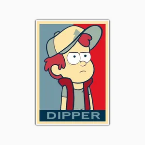 استیکر لپ تاپ و موبایل بووم طرح Dipper مدل RB کد FR35