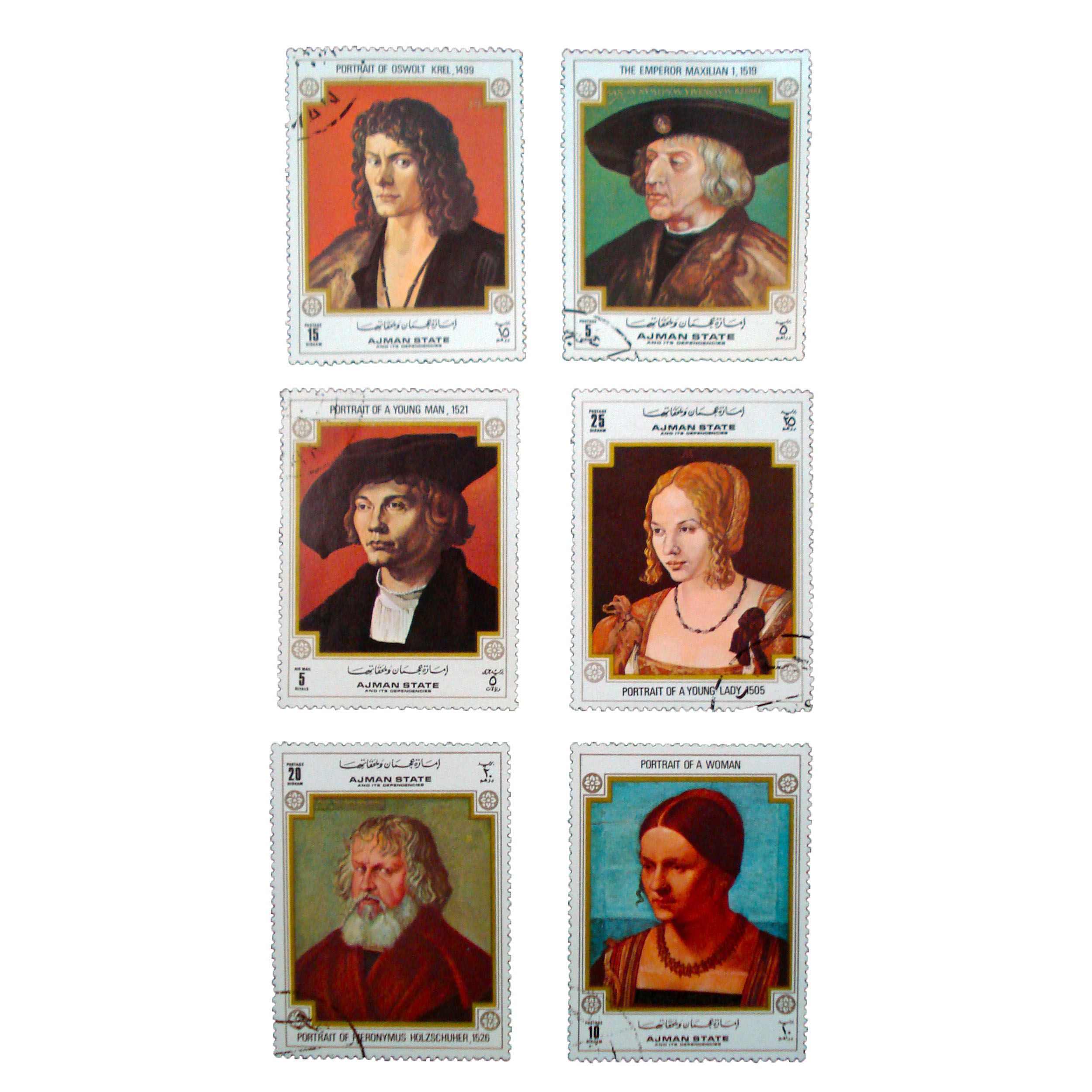 تمبر یادگاری مدل ملل کد h-314 مجموعه 6 عددی