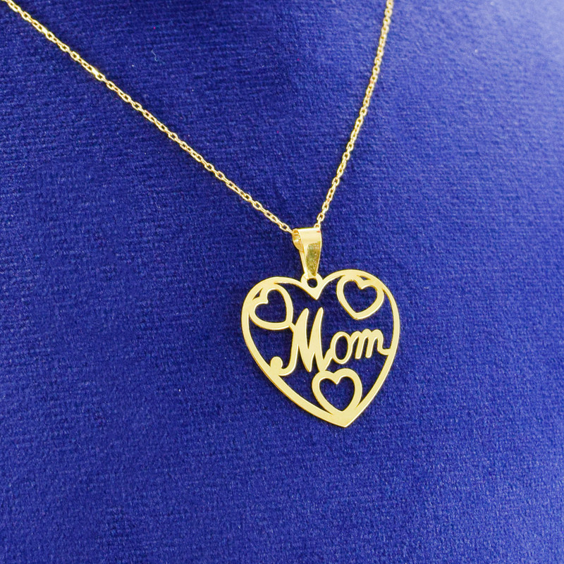 گردنبند طلا 18 عیار زنانه مدل مادر کد 234