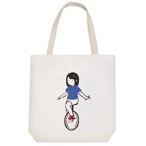 ساک خرید خندالو مدل دختر چرخ سوار کد 9296