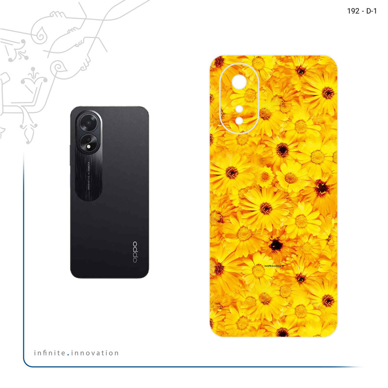 برچسب پوششی ماهوت مدل Yellow_Flower مناسب برای گوشی موبایل اپو A38