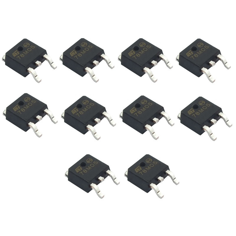 آیسی رگولاتور کاهنده ولتاژ اس تی مدل SMD 78M05 بسته 10 عددی