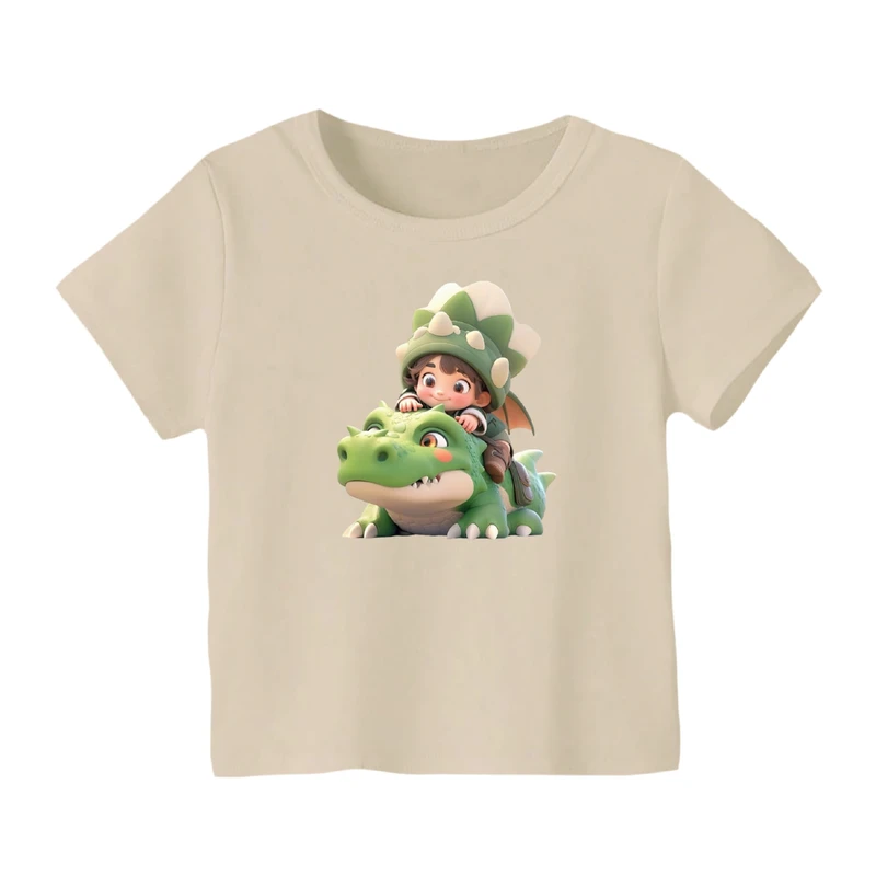 تی شرت آستین کوتاه بچگانه مدل دایناسور کد ۱۳