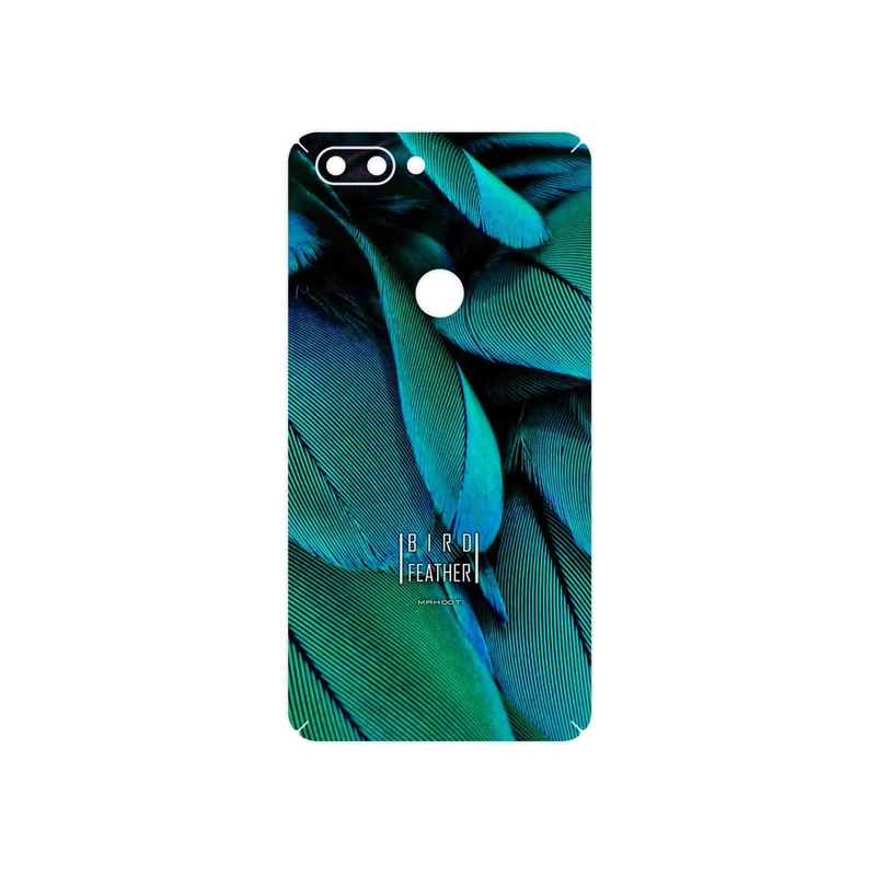 برچسب پوششی ماهوت مدل Green Feather مناسب برای گوشی موبایل تکنو Phantom 8